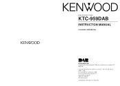 Kenwood KTC-959DAB User Manual