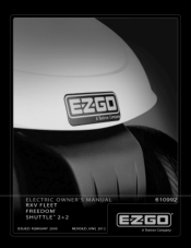 E-Z-GO Freedom RXV - Electric Owner Manual
