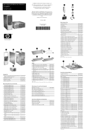 HP d538 HP Compaq d538 Convertible Minitower Series Personal Computer - (English) Illustrated Parts Map ([358328-001])