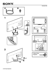 Sony XBR-55X900A Table-Top Stand - Instructions