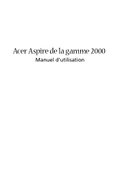 Acer Aspire 2000 Aspire 2000 User's Guide FR