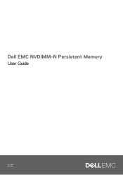 Dell PowerEdge MX840c EMC NVDIMM-N Persistent Memory User Guide