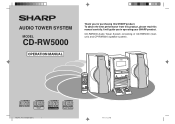 Sharp CD-RW5000 CDRW5000 Operation Manual