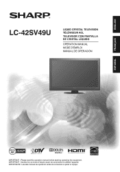 Sharp LC-42SV49U LC-42SV49U Operation Manual