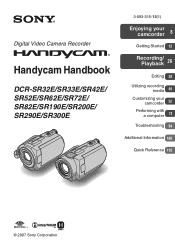 Sony DCR-SR42E Handycam® Handbook