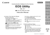 Canon EOS-1D C EOS Utility Ver.3.1 for Macintosh Instruction Manual