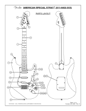 Fender American Special Stratocaster American Special Stratocaster Service Diagrams
