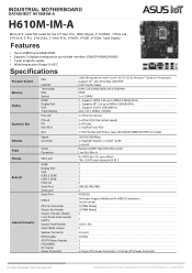 Asus H610M-IM-A Datasheet
