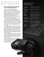 Epson PowerLite 7200 Product Brochure