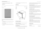 Fisher and Paykel DW24UT4I2 Quick Reference guide