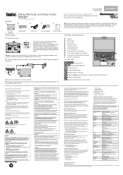 Lenovo ThinkPad X250 (English) Safety, Warranty, and Setup Guide - ThinkPad X250