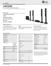 LG LHB755W Specification - English