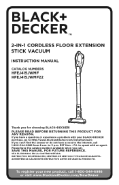 Black & Decker HFEJ415JWMF22 Instruction Manual