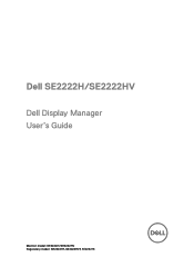 Dell SE2222HV Monitor Display Manager Users Guide