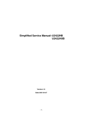 Dell U2422HX Monitor Simplified Service Manual
