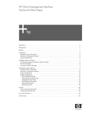 HP dx7200 HP Client Management Interface Technical White Paper