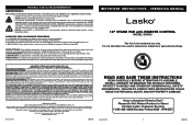 Lasko S18602 User Manual