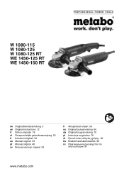 Metabo W 1080-125 Operating Instructions 2