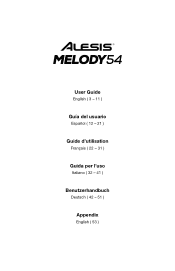 Alesis Melody 54 Melody 54 - User Guide