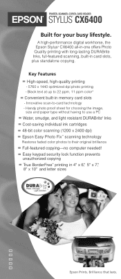 Epson CX6400 Product Brochure