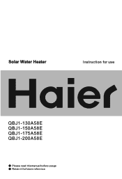 Haier QBJ1-270A58E User Manual