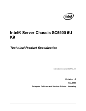 Intel SC5400 Product Specification