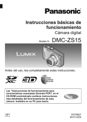 Panasonic DMCZS15 DMCZS15 User Guide