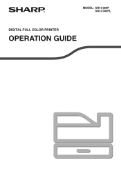 Sharp MX-C300P Operation Guide