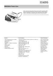 AEG DBS2300-U Specification Sheet