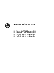 HP EliteDesk 800 65W G2 Hardware Reference Guide