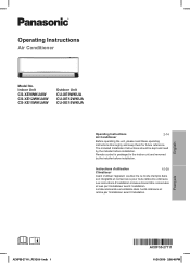 Panasonic XE9WKUA Operating Instructions