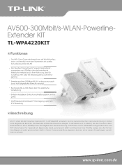 TP-Link TL-WPA4220KIT TL-WPA4220KIT V1 datasheet