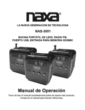 Naxa NAS-3051 NAS-3051 Spanish Manual