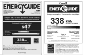 RCA RFR551 Energy Label