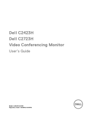 Dell C2723H Monitor Users Guide