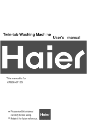 Haier XPB90-0713S User Manual