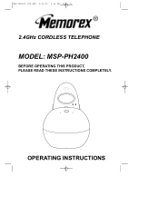 Memorex PH2400 Operating Instructions