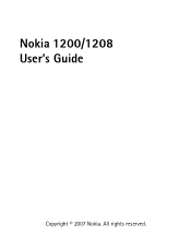 Nokia 1208 User Guide