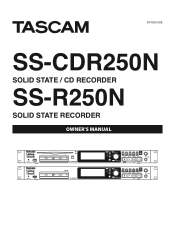 TASCAM SS-CDR250N Owners Manual V2.00