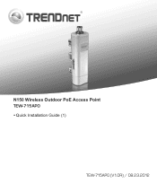 TRENDnet TEW-715APO Quick Installation Guide