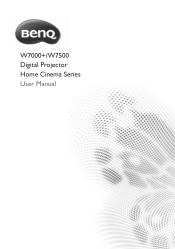 BenQ W7500 W7500 User Manual