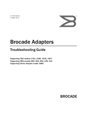 Dell Brocade 825 Brocade Adapters Troubleshooting Guide