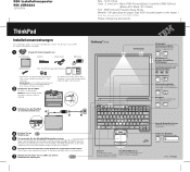Lenovo ThinkPad R52 (German) Setup guide for the ThinkPad R52