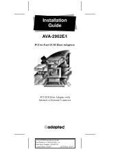 Adaptec AVA-2902E Installation Guide