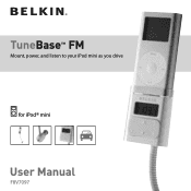 Belkin F8V7097 TuneBase FM for iPod mini User Manual