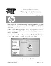 HP Z3100ps HP Designjet Z2100 and Z3100 Printing Guide [HP Raster Driver] - Working with custom paper [Mac OS X - Windows]