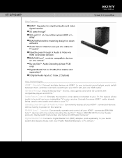 Sony HT-CT150HP Marketing Specifications