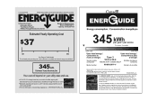 Maytag M9BXXGMYM Energy Guide