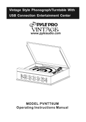 Pyle PVNTT6UMR PVNTT6UMB Manual 1