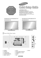 Samsung PN50B550T2FXZA Quick Guide (ENGLISH)